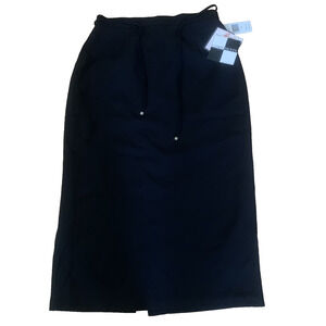 NWT COMPONENTS WOMEN'S BLACK LINED LONG MAXI SKIRT SIZE 14